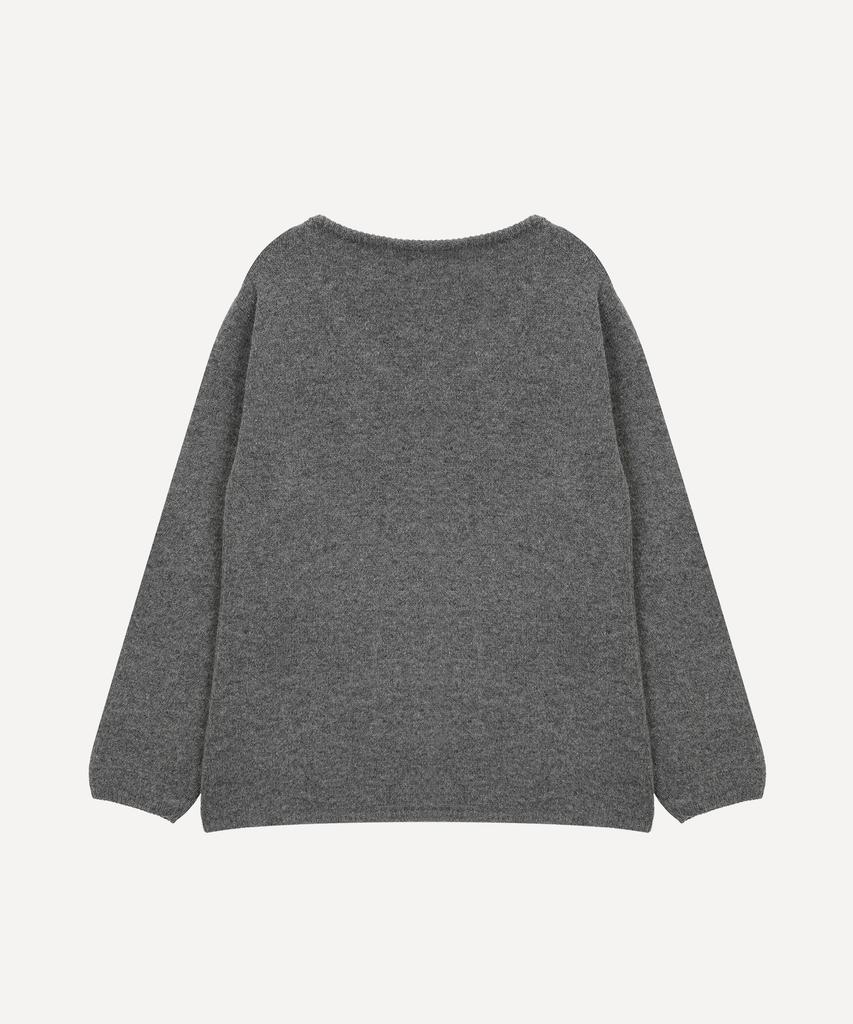 Daenkeudieo Deep Line Wool Knit - Gray