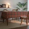 Moderne Retro-Schachbrett-Tischdecke, Geeignet für Küchentisch-, Hochzeits- und Feiertagstischdekoration