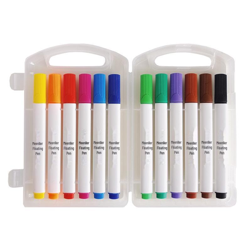 Kids' Internet Star Magic Color Water Doodle Pen Set, Erasable Fun 12 Colors for Whiteboard Drawing