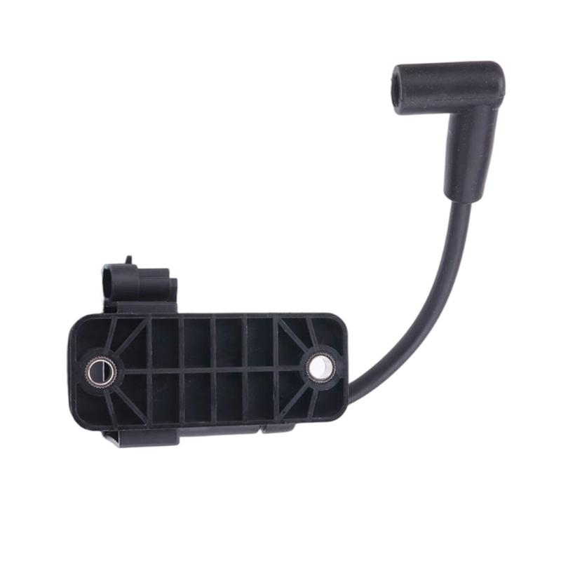 Outboard Ignition Coil 827509T7 for 1996-2007 30-300 Horsepower Applications, with Integrated Lead, Angled Boot and Two Hole Base for Installation