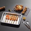 Removable Stainless Steel Baking Pan with Cooling Rack Oven Rack BBQ Tray  for Cooking Roasting