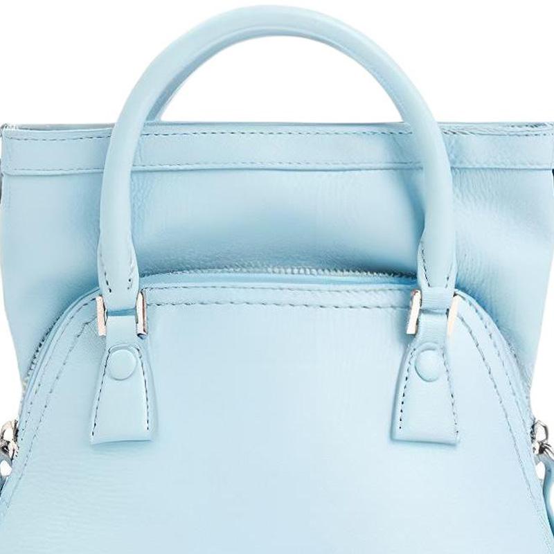 Maison Margiela 5Ac Detachable Adjustable Chain Shoulder Strap Calfskin Tote Bag Women tote bag Blue SB1WG0036P5348T6197