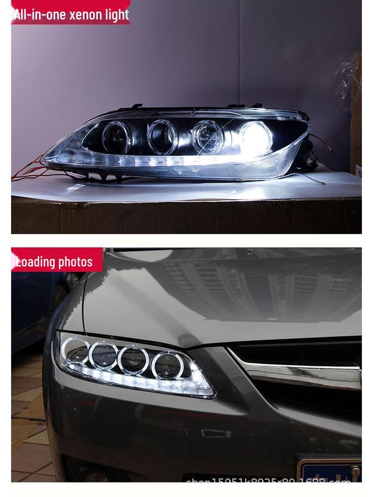 Mazda 6 Angel Eye LED Xenon Headlight Assembly with Daytime Running Lights