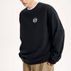 Anta Solid Color Round Neck Pullover Fleece Sweatshirt Men Sweatshirt Black 952348714-4