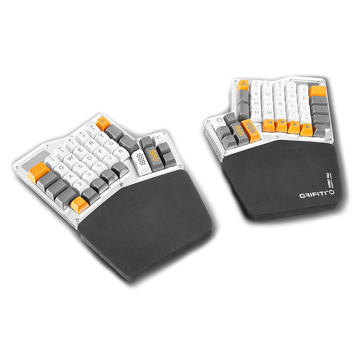 

Grifiti Fat Wrist Pad Massdrop Набор из 2 частей Примерно x x Дюймов Зеркальное отображение Подставка для запястий для наборов клавиатур Ergodox и Infinity 6.5 4.2 0.75 чёрный