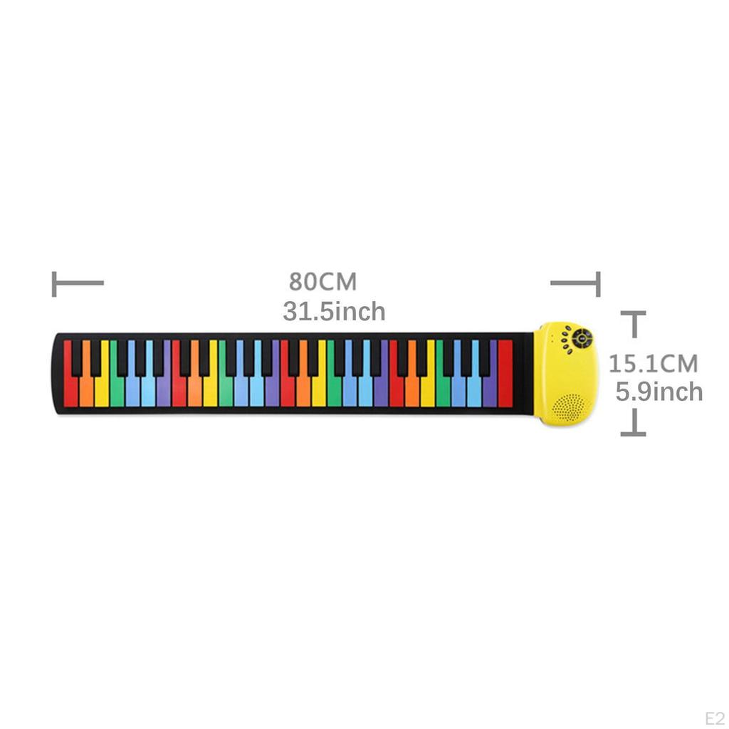 49 Keys Compact Folding Piano, Portable Electronic Keyboard