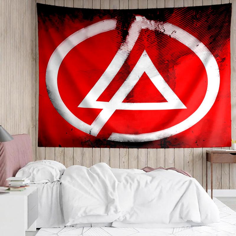 Linkin Park Tapestry for Bedroom Aesthetic Classroom Tapestries Wall Hanging for Living Room Dorm Office,Ideal Creative Gift