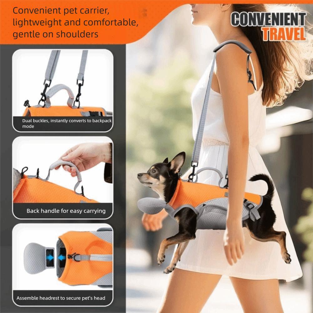 Breathable Pet Cooler Jacket Full Support Pet Outing Backpack Walking Dog