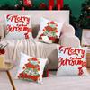 Christmas Throw Pillow Covers 18 X 18 Inch Embroidered Pillowcase Embroidered Pillow Cover For Living Room Bedroom Couch Sofa