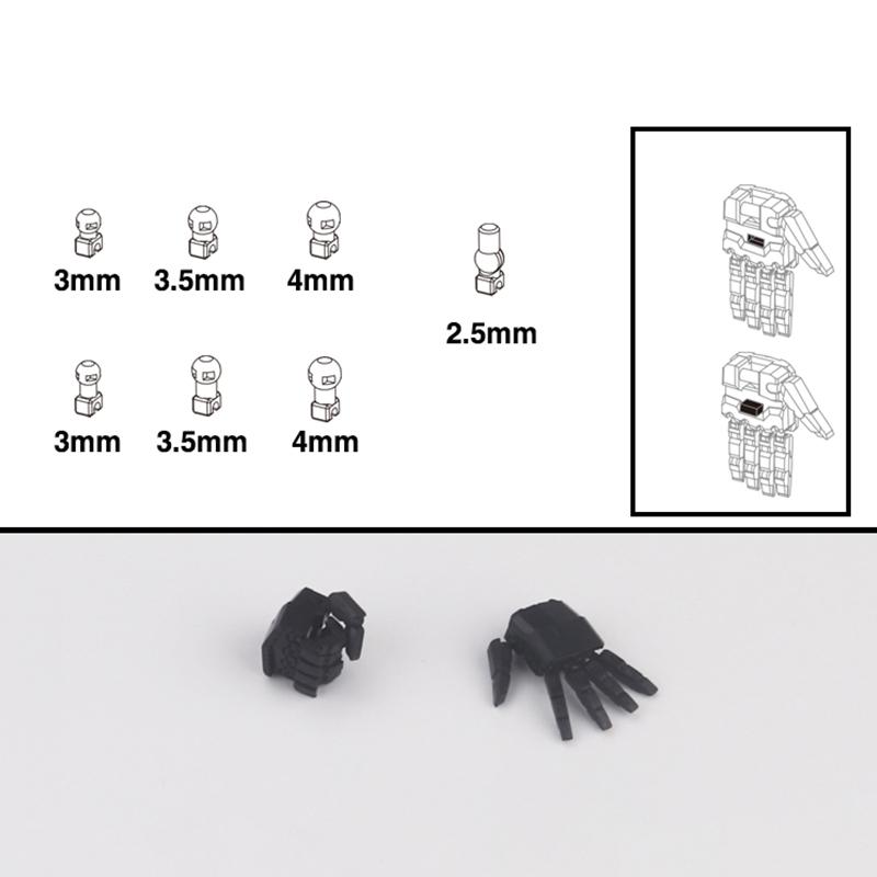 

1 Pair Action Figures Building Claw Diy Accessories Movable Hand Set 3.0 Mg 1/100 1/144 Astray Red Frame Sazabi Ver.Ka Model A14