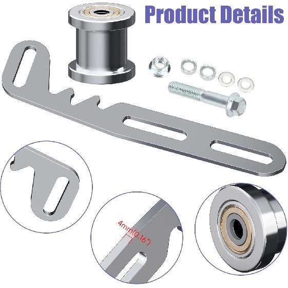 Mini Bike Chain Tensioner Adjuster Bracket With Roller Compatible With Predator 79Cc 212Cc 224Cc 196Cc GX160 GX200 Engine Baja Doodlebug DB30 Coleman