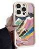 Oil Painting Rainbow Mountains Phone Case iPhone 15 Pro Max 11 12 13 16 14 Plus Silicone Shockproof Case Lens Protector Shell
