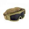 Yellow Tactical Windproof Outdoor Goggles Set - Locust Style for Sand and Wilderness