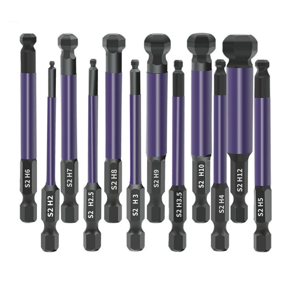 

12pcs Magnetic Hexagonal Screwdriver Bit 1/4 Inch Hex Shank Screwdriver Head Set Home
