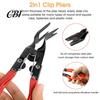 Car Door Panel Pry Tool Kit 19Pcs Trim Removal Set with Pick & Clip Tool, Sticker Scraper, Automotive Plastic Interior Fastener for Stereo,