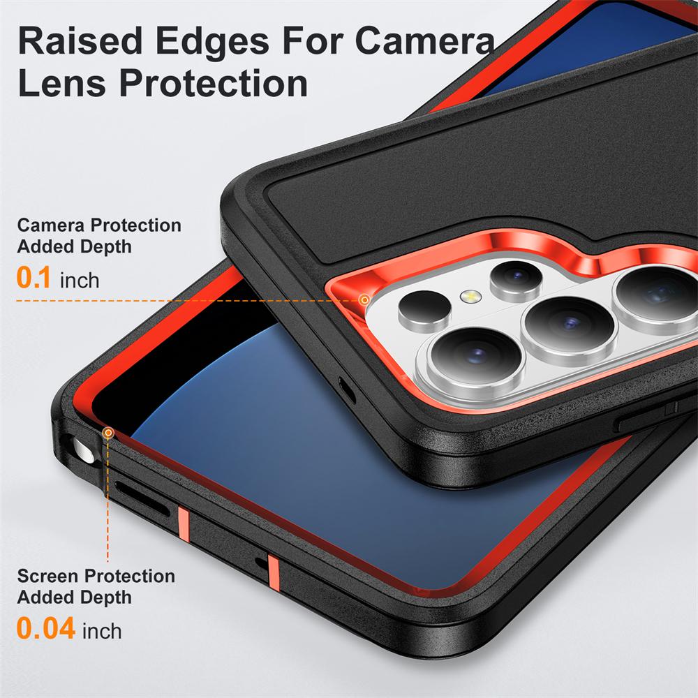 3IN1 Shockproof Stand Holder Phone Case For Samsung S26 S25 S24 Plus Ultra A54 A56 Heavy Duty Rugged Hybrid Military Cover Funda