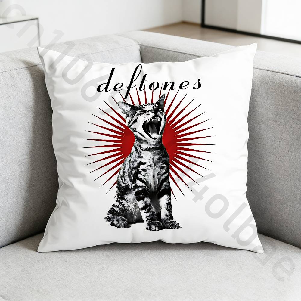 

DDeftones Pillow Case Antidustmite Pillowcase Invisible zipper silky short plush Sofa cushion cover 30x30cm