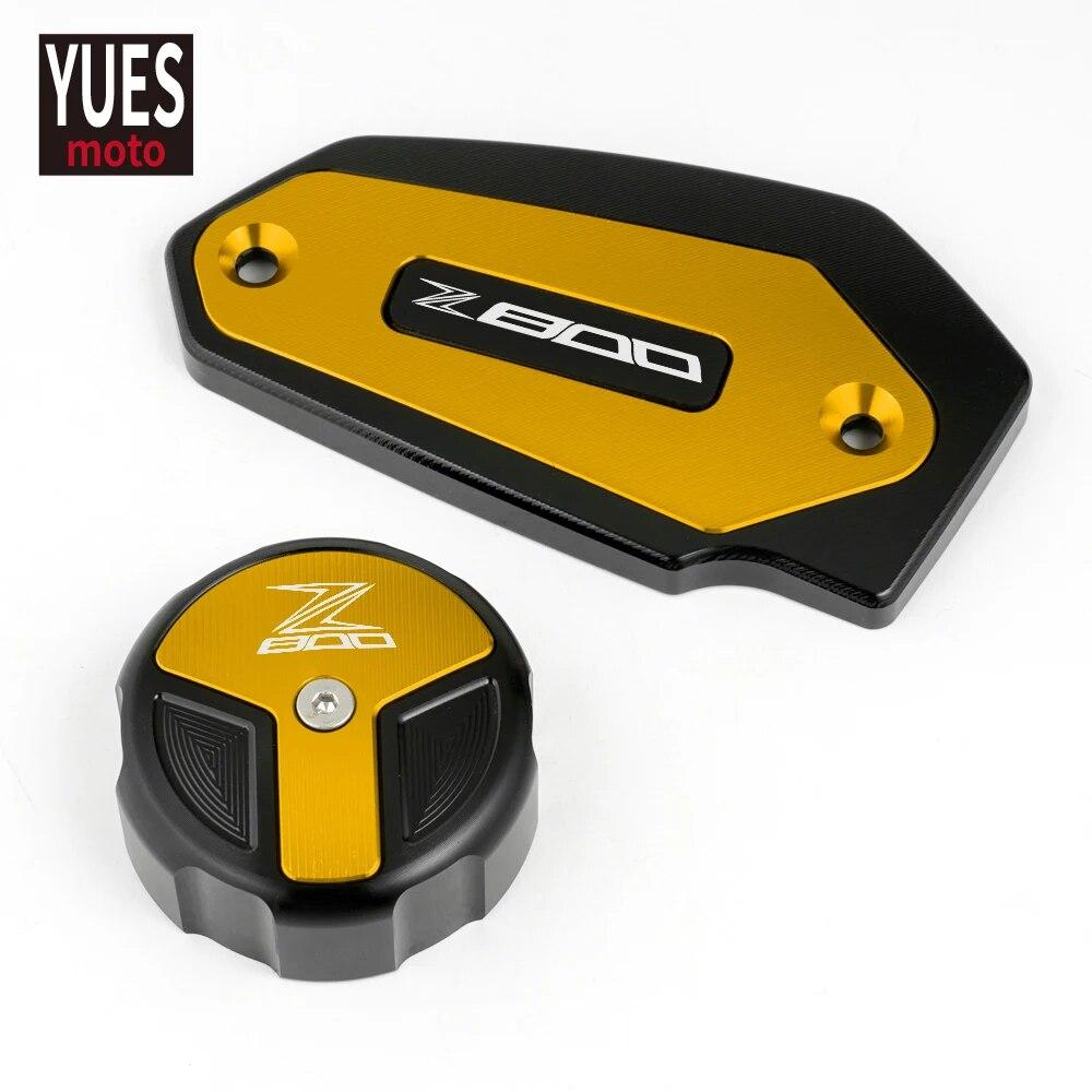 Motorrad Zubehör CNC Vorne und Hinten Bremsflüssigkeit Zylinder Master Reservoir Abdeckung Kappe Für KAWASAKI Z800 2013 2014 2015 2016