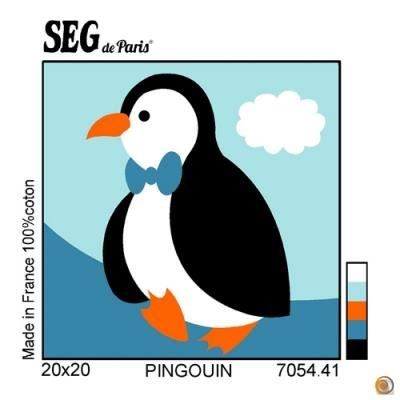 Kit canevas Soudan blanc Pingouin 20x20cm