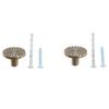 Furniture Makeover Antique Brass Cabinet Knobs Drawer Pulls Zinc Alloy Construction Rounded Grip Design For Kitchen Drawers
