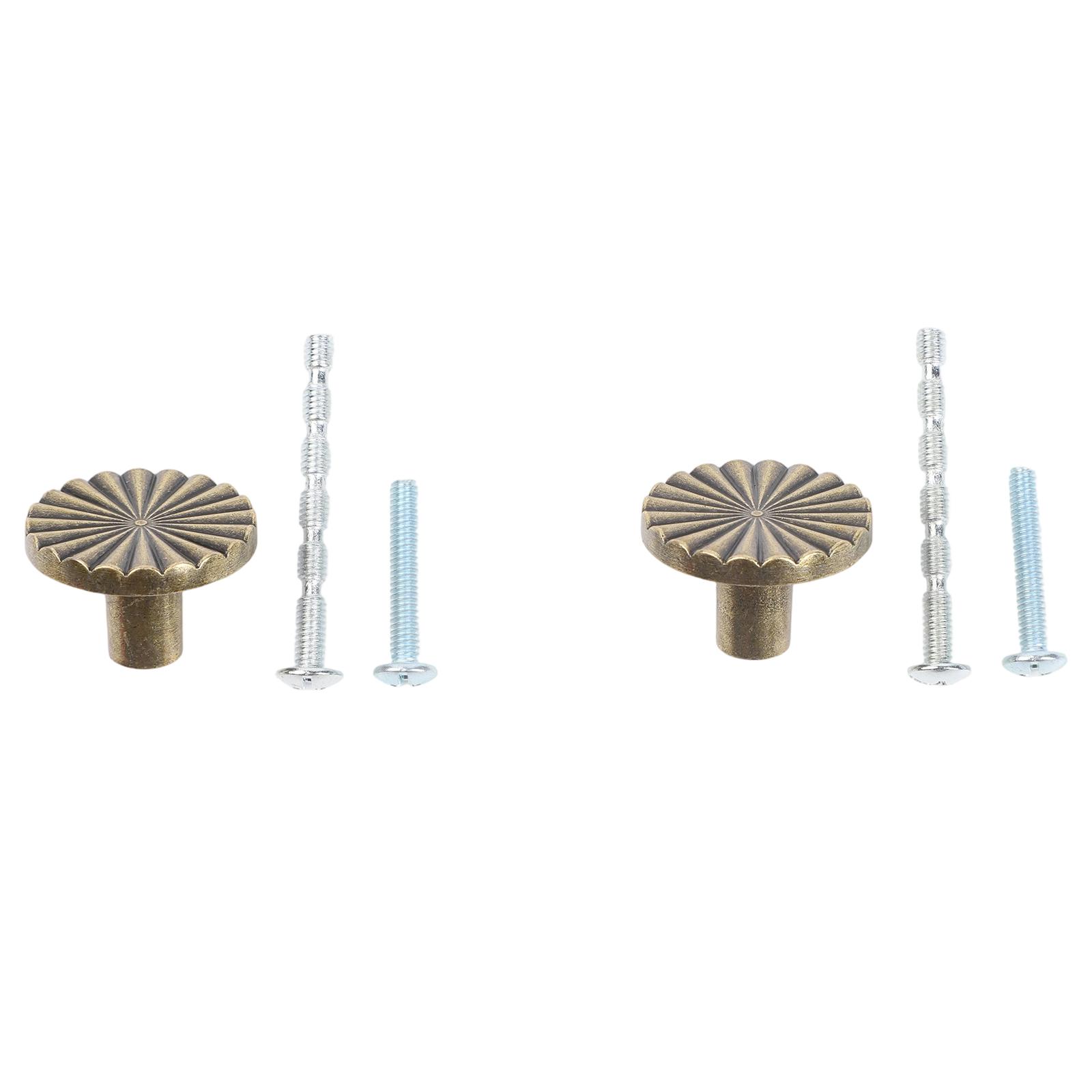 

Furniture Makeover Antique Brass Cabinet Knobs Drawer Pulls Zinc Alloy Construction Rounded Grip Design For Kitchen Drawers Black
