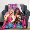 1pc Barbie Vacation Flannel Blanket Soft Warm Throw for Home, Office, Travel, All-Season Cozy Bedding GiftL1026