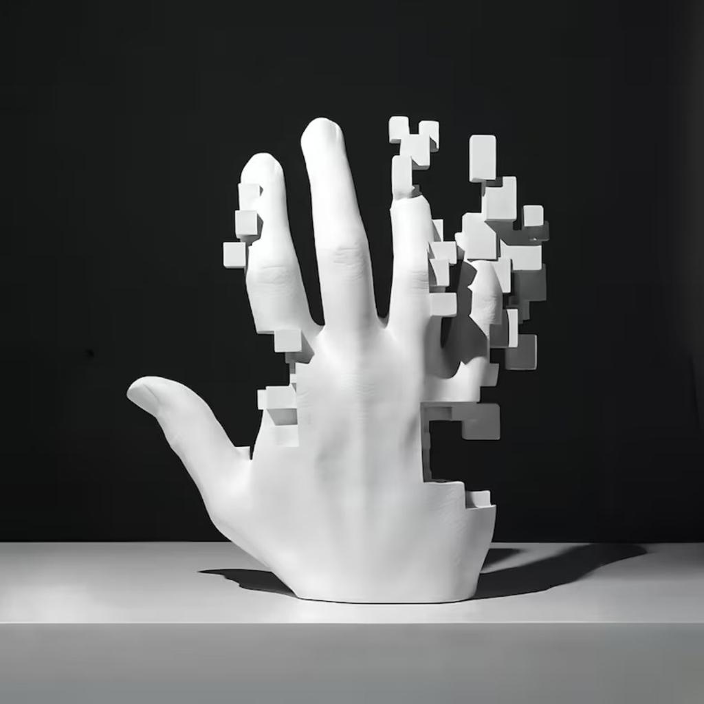 Mosaic Hand Sculpture Home Decor Modern Abstract Art Table Decorations for Home Decor Hotel Office Living Room TV Cabinet