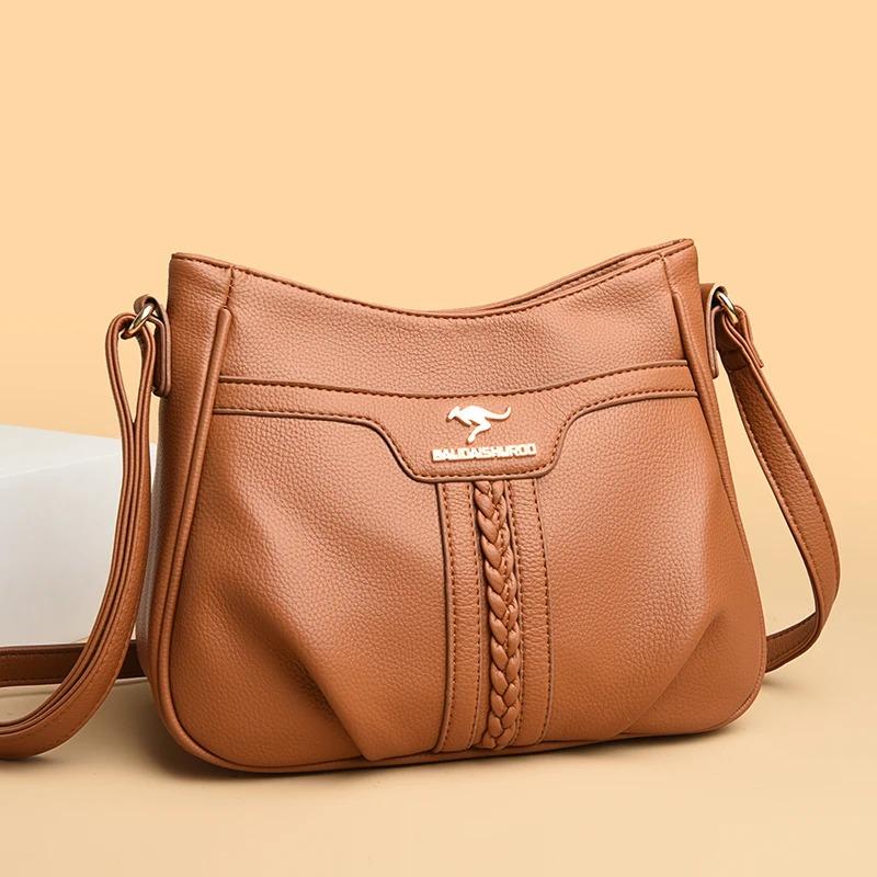 Einfache Retro Damen Schultertasche, Lässige Umhängetasche, Modische Damen Schultertasche, Geeignet für Alltag, Shopping, Pendeln