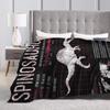 Jurassic Spinosaurus Dinosaur Facts World Flannel Blankets Science Funny Throw Blankets Sofa Couch 200x150cm Quilt Ultra-Soft