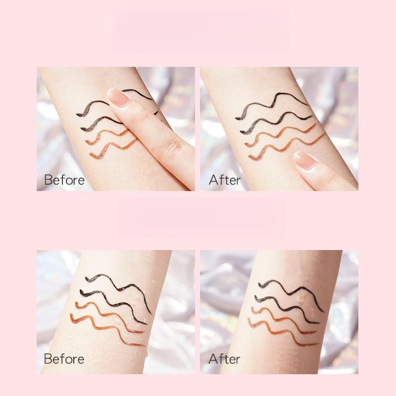 Wodoodporny i odporny na pot Eyeliner Długotrwały szybkoschnący nie rozmazujący się naturalny trójwymiarowy kolor Eyeliner w płynie dla studentek makijaż dla kobiet
