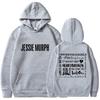 Jessie Murph Hip Hop Hoodie Printed Gothic Long-sleeved Hoodie Grunge Clothing Vintage Moletom Hoodie