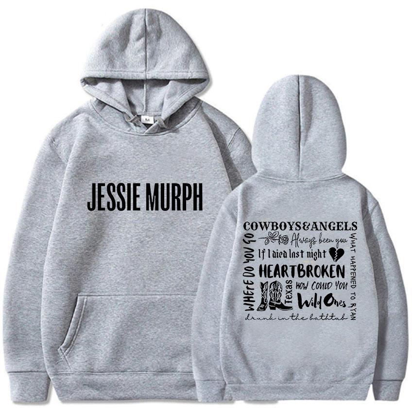 Jessie Murph Hip Hop Hoodie Printed Gothic Long-sleeved Hoodie Grunge Clothing Vintage Moletom Hoodie