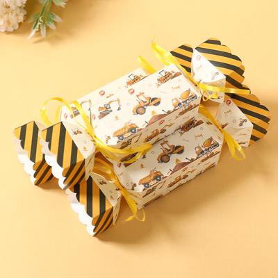 Engineering Vehicle Candy Box Gift Box Construction Birthday Party Decor Kids Boy Birthday Party Supplies Favors Baby Shower