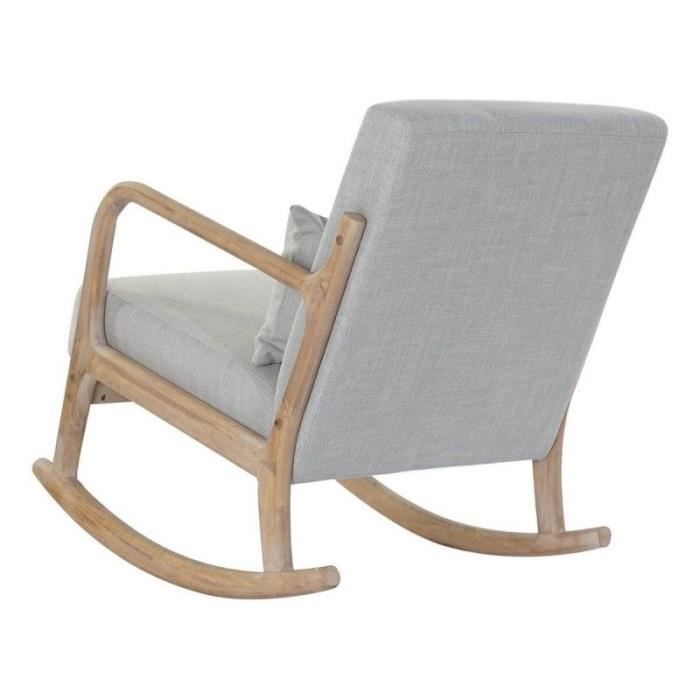 Armchair - DKD Home Decor - Thyann - Linen Grey - Hevea Wood - 1 Seater - 66 X 88 X 78 Cm