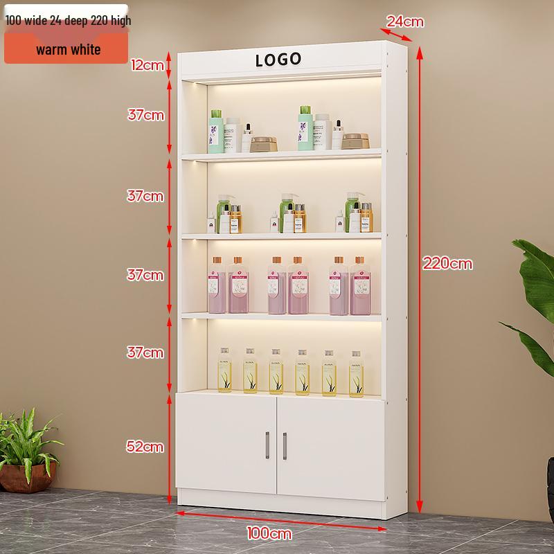 Illuminated Beauty Product Display & Storage Cabinet