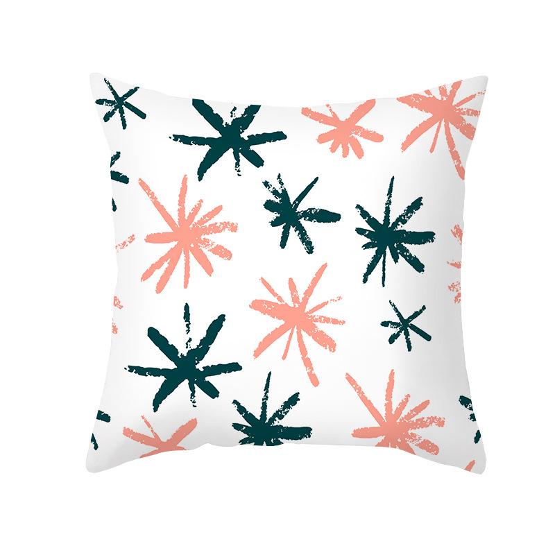 New Nordic Print Christmas Pillow Cover Cartoon Christmas Series Sofa Cushion Cover Home