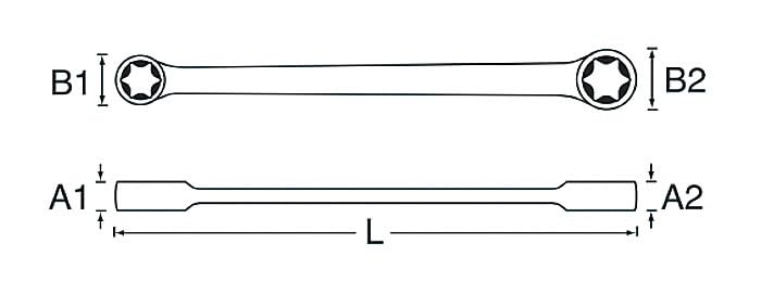SIGNET E14XE18 Hex Lobe Wrench (E Type) 32154
