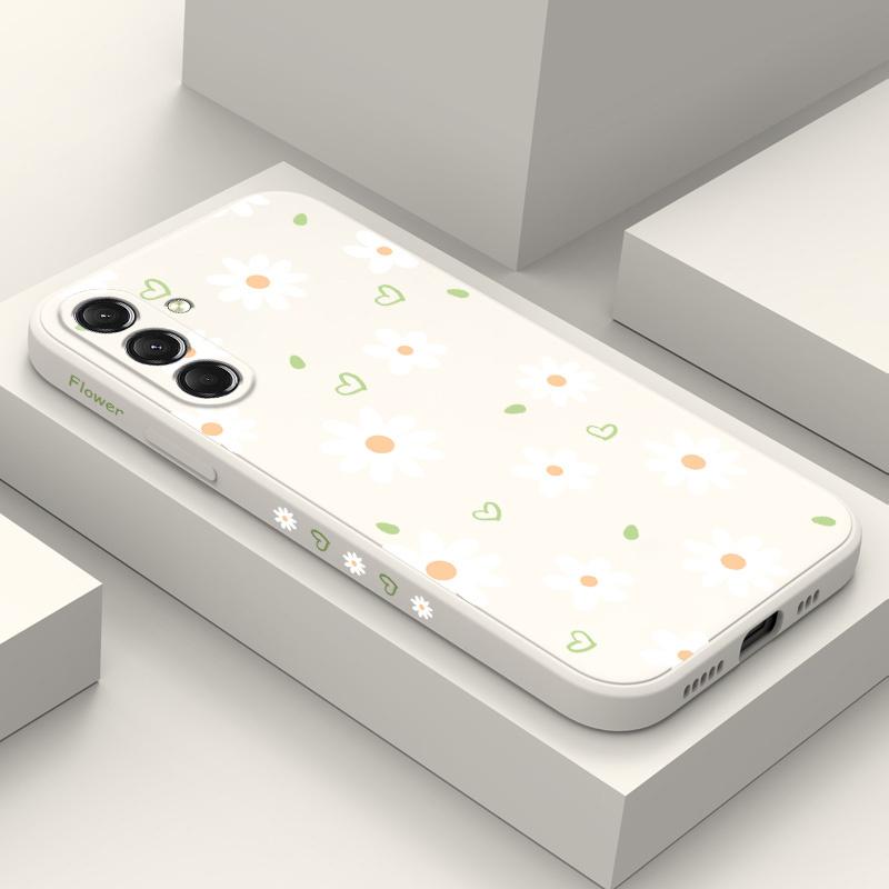 Tender Daisy Phone Case For Samsung Galaxy A37 A57 Liquid Silicone Cover