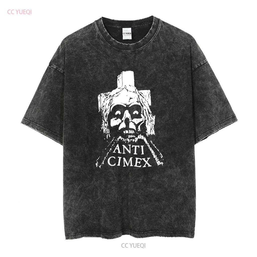 Anti Cimex Mens Punk T Shirt Crust Grindcore Discharge GBH Zombie long or short sleeves vintage Washed graphic Soft streetwear