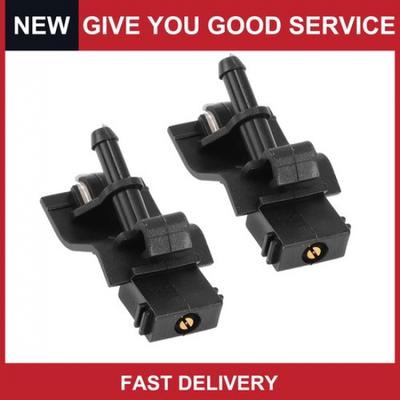 Front Windshield Washer Nozzle for Toyota Auris 2012-2015 Black 2Pcs