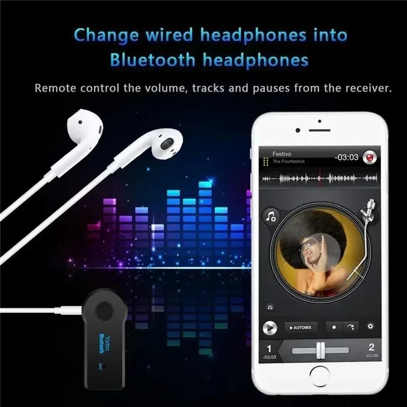 Wireless Bluetooth AUX Car Bluetooth 5.0 Receiver 3.5mm Socket Adapter Audio adapter Converter Mobile Phone Hands-Free Stereo