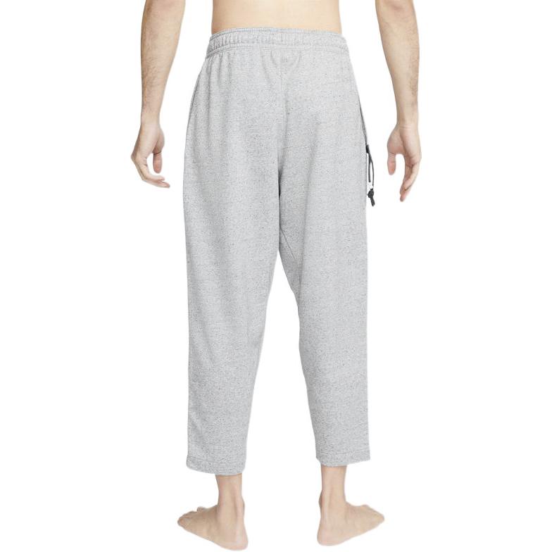 Nike Solid Color Logo Print Drawstring Sweatpants With Pockets Men Bottoms Gray DQ6684-010