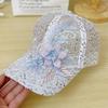 1PC Lace and Floral Baseball Cap for Women with Adjustable Hook-And-Loop Fastener and Sequins, Suitable for Parties and Outings