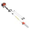 Gas Pole Saw, 33CC 2 Stroke Gas Powered Pole Saws with 20.3 Cm Cutting Bar, Cordless Tree Trimmer with 850ml Fuel Tank, 2.08 To 3.58 M Extendable,