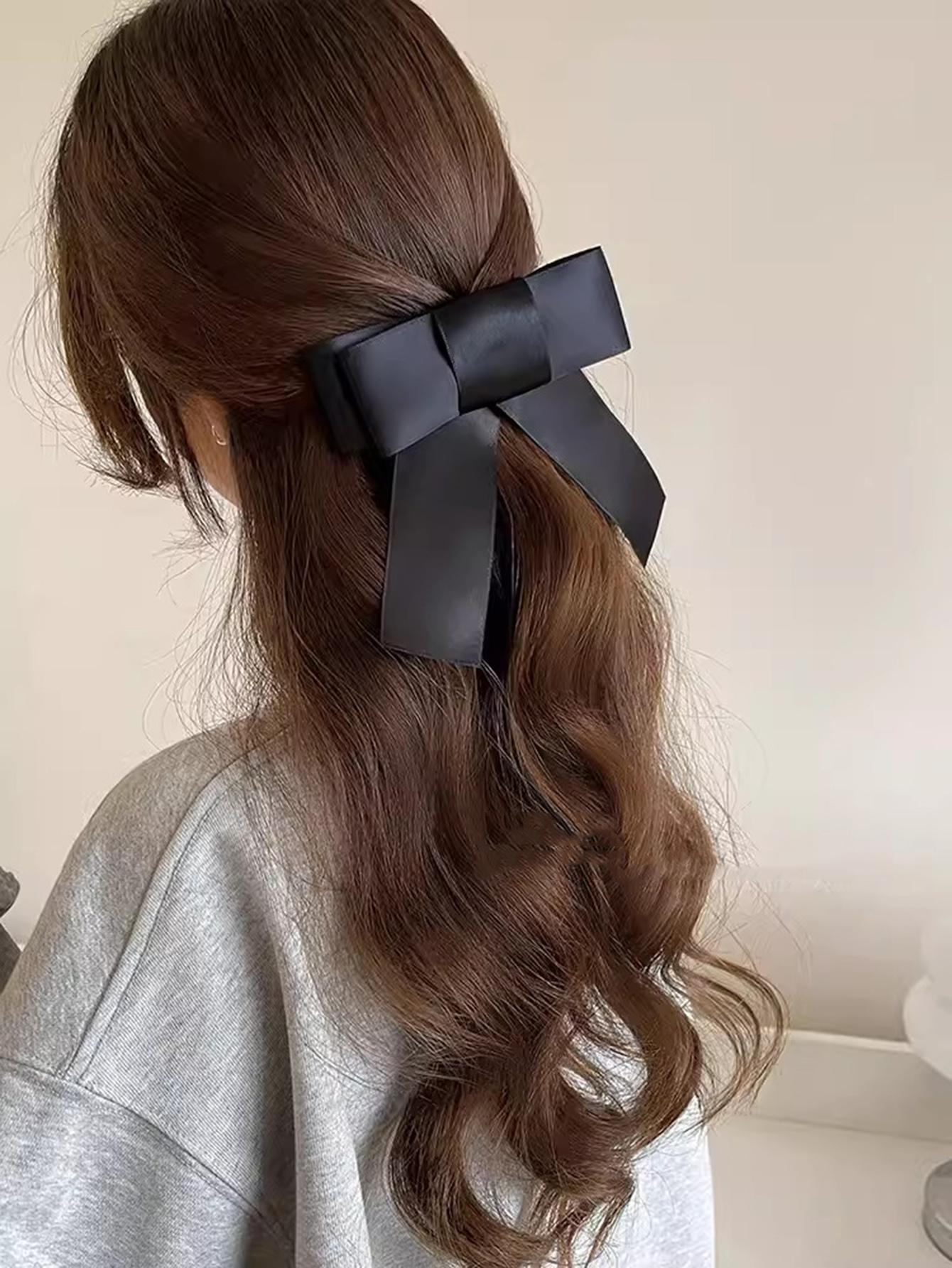 

Lystrfac Large Bow Duckbill Clip Bow Hair Clips for Women Girls Back Head Top Clip Hairpin Hairgrips Elegant Hair Accessories