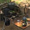 DS-201 Outdoor Multi-Purpose Cookware Set for 2-3 People: Perfect for Camping, BBQs, and Picnics