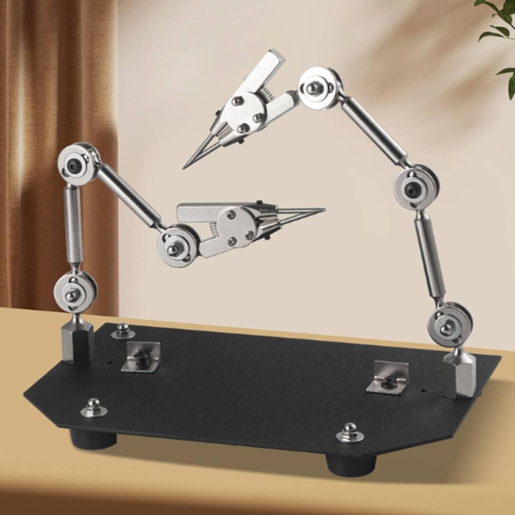 Handsunrestricted Articulated Clamp Stand Movable with Flat Base