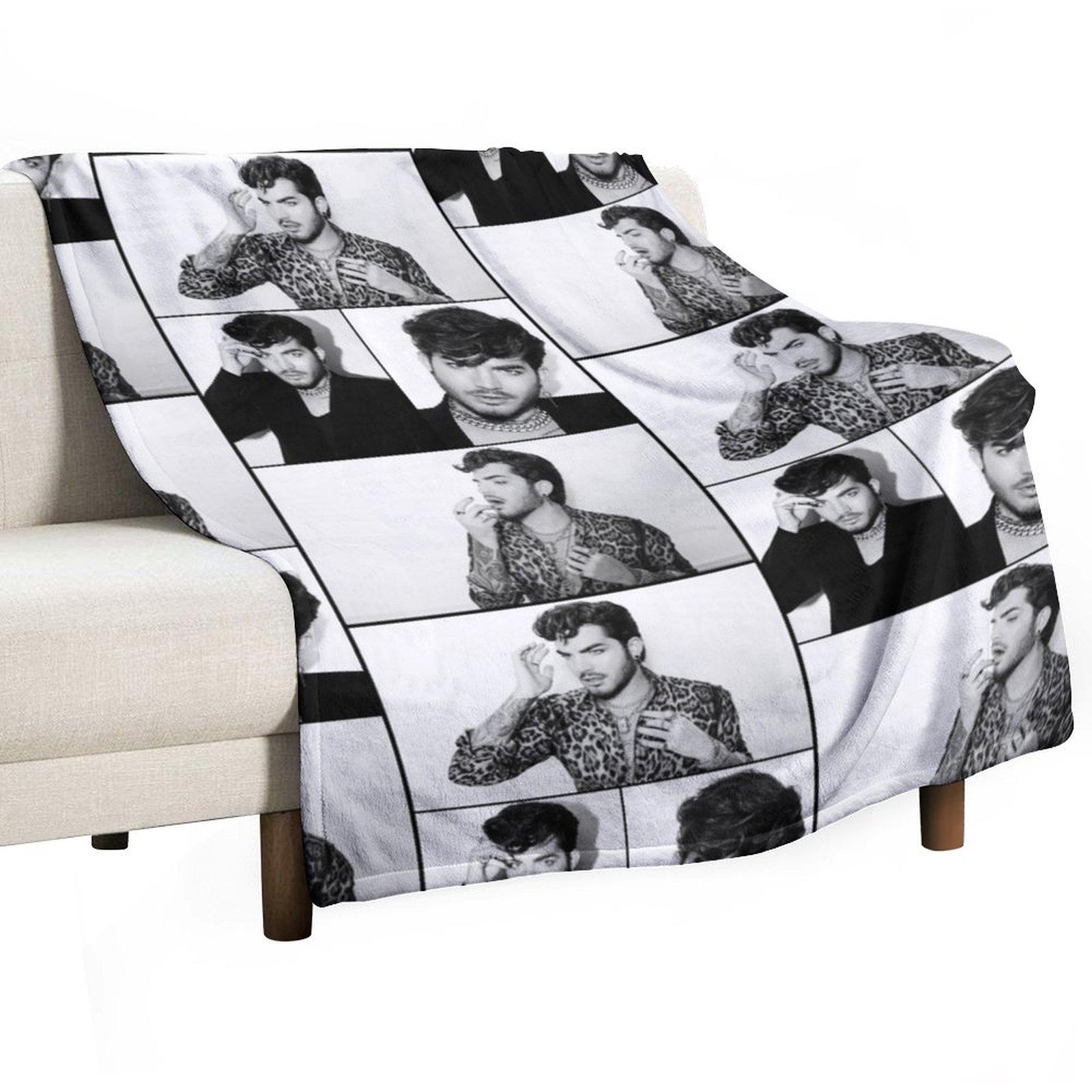 Stunning Adam Lambert Throw Blanket Cute Beach Polar Blankets Sofas Of Decoration Blankets 30x40in