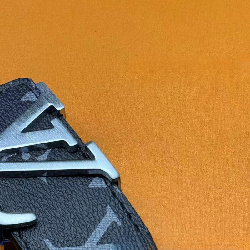 Herren Freizeit Glatter Schnallen Ledergürtel - Trendiger Karostil für Business und Jugend