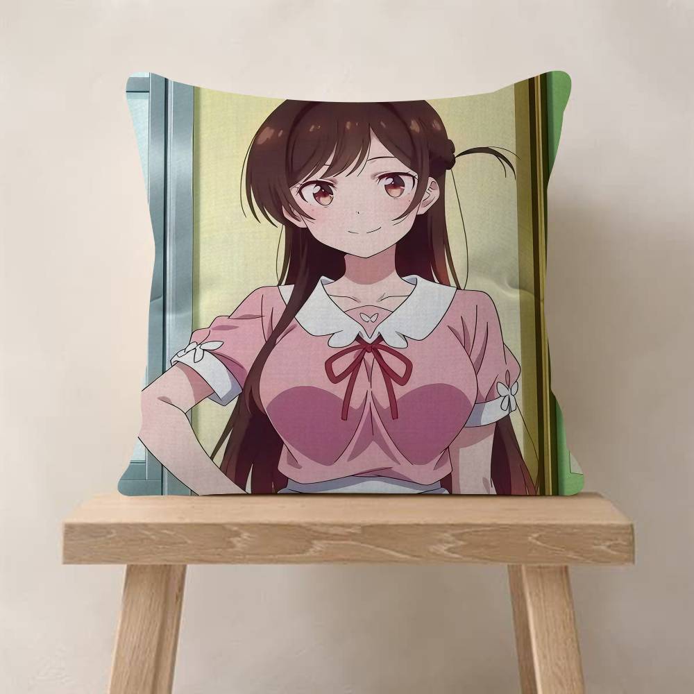 Ichinose Chizuru Anime RentaGirlfriend Pillow Gift Home Office Decoration Pillow Bedroom Sofa Car Cushion CoverPillow Case